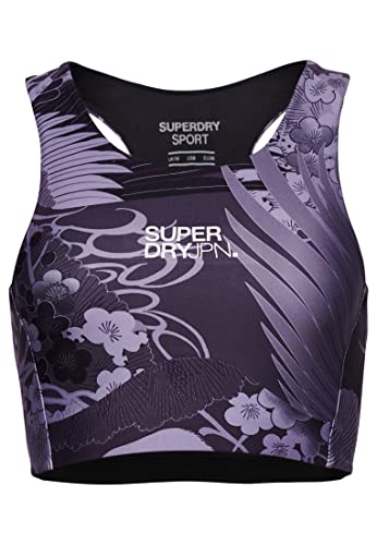 Superdry Core Active Biustonosz Bielizna damska, Brassica Lilac Momotose Print, 14