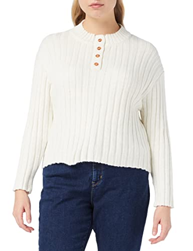 NA-KD Buttoned Sweter damski, biały, XL