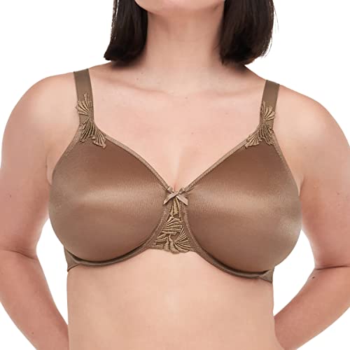 Chantelle - Hedona – damski – efekt minimalizacji – biustonosz z fiszbinami – bielizna, Terracotta, 80G