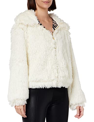 KENDALL & KYLIE Damska bluza z kapturem K&K W Fuzzy KKW3716101, biała, S, S
