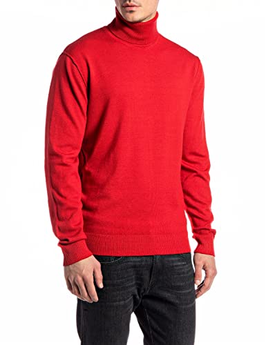 Replay Sweter męski, 158 czerwony, XL