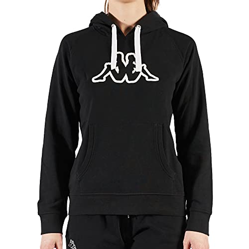 Kappa Damska koszulka z logo Belle Slim, czarna, S