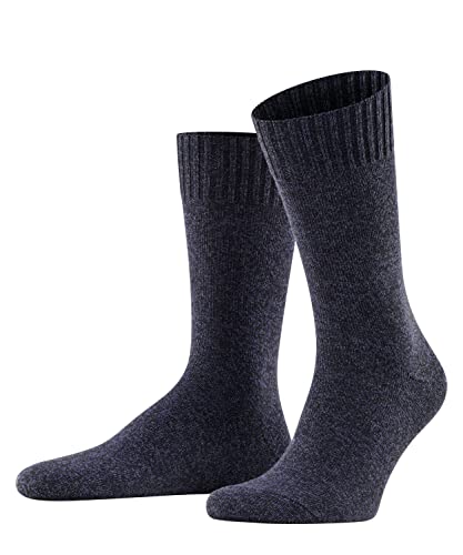 FALKE Mężczyźni Skarpety Denim.ID M SO Bawełna, Wełna Merynosa, Kaszmir jednokolorowe 1 Para, Brązowy (Brown 5930), 43-46