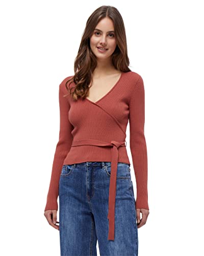 Desires Damski kardigan Jea Wrap, Czerwony, drewniany, XL