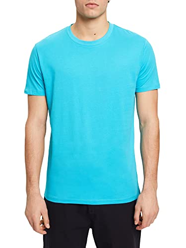 ESPRIT Męski t-shirt 993EE2K307, 380/AQUA Green, XS, 380 / Aqua Green, XS