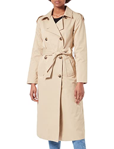 OBJECT Płaszcz damski OBJCLARA New Trench Coat NOOS, Humus, 38
