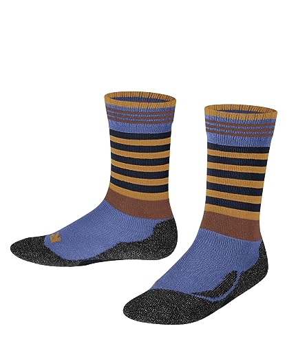 FALKE Skarpety dziecięce, uniseks, Active Frog, wełna, grube, oddychające, 1 para, niebieskie (Azure 6327), 35-38, Niebieski (Azure 6327), 35-38