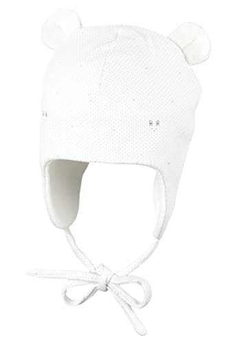 Sterntaler Unisex dziecięca czapka z uszami, écru, 35
