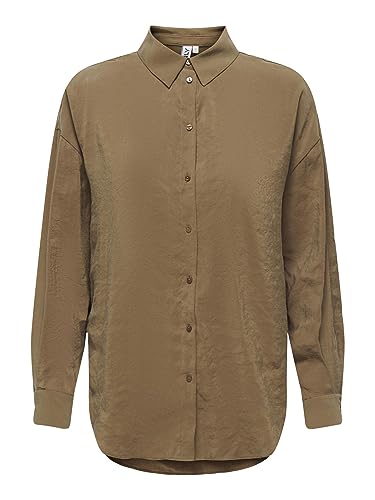 ONLY Onliris L/S Modal Noos WVN t-shirt damski, Toffi, XL
