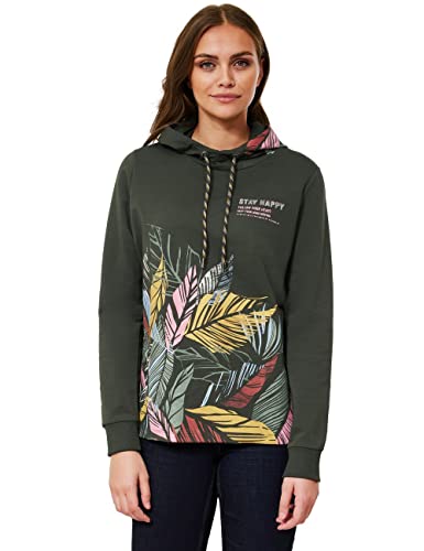 Cecil Damska bluza z kapturem, Deep Pine Green, S