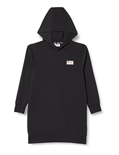 FILA Dziewczęca Torano Castello Dress Hoody sukienka dziecięca, Moonless Night, 134/140 cm