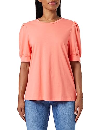 VERO MODA Women's VMKERRY 2/4 O-Neck TOP VMA JRS NOOS T-Shirt, Ge Peach, L, ge peach, L