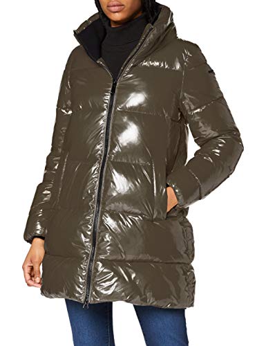 Geox W EMALISE COAT kurtka damska, Dark Wojskowy, 42