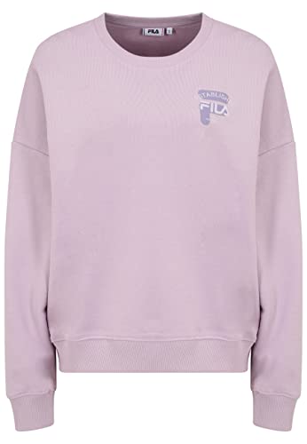 FILA Damska bluza oversize z okrągłym dekoltem, Fair Orchid, M, Fair Orchid, M