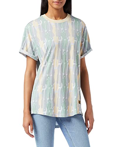 G-STAR RAW Damskie luźne topy Lash Fem, Wielokolorowe (Dk Talc Figures 64 C340-d111), XS