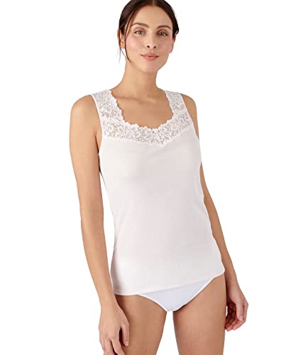 Damart Damski jedwabisty tank top bielizna, różowy, szary., 42