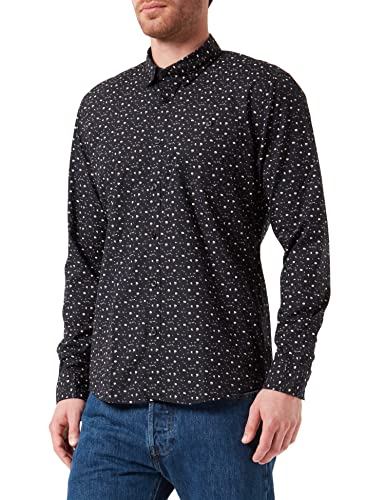 ESPRIT Koszula męska, 001/Black, XXL