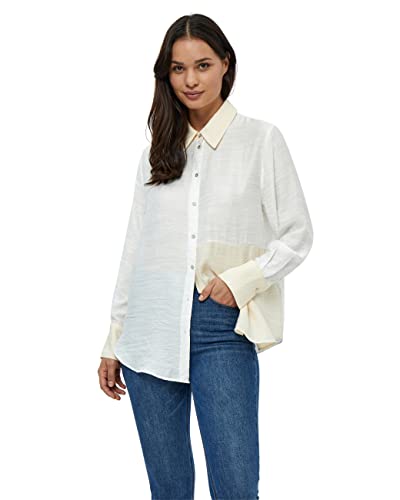 Peppercorn Damska koszula z długim rękawem, Gardenia, XL, Gardenia, XL