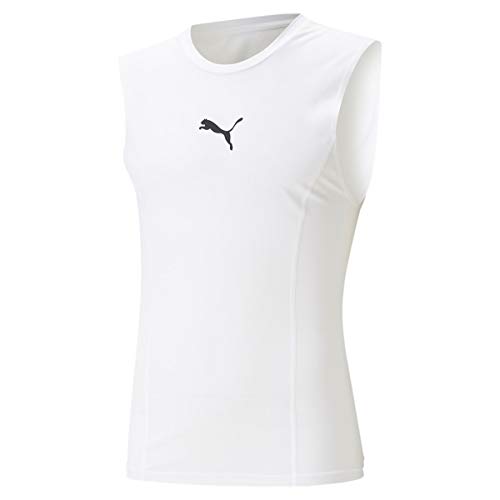 PUMA Bball Compression Sleeveless White Koszulka męska, biały, XXL