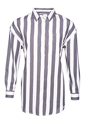 Superdry Koszula damska Emmerson, szary (Grey Stripe H33), XS