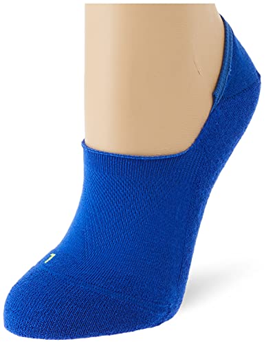 FALKE Uniseks - dzieci Stopki Cool Kick Invisible K IN Oddychający I Szybkoschnący niewidoczne jednokolorowe 1 Para, Niebieski (Cobalt 6712), 31-34 (7-9 lata)