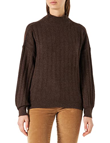 ONLY Onlsilly L/S Rib KNT sweter damski, Hot Fudge/Szczegóły: melanż, L