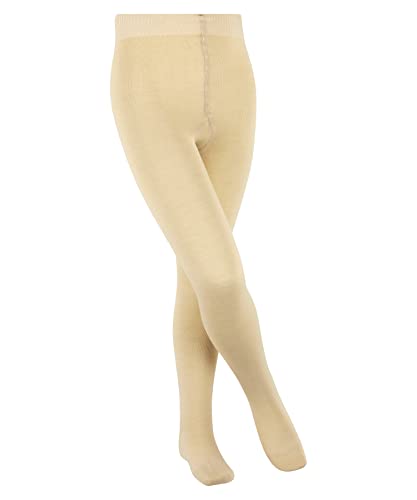 FALKE Uniseks - dzieci Rajstopy Comfort Wool , Wełna, 1 Para, Beżowy (Cream 4011); 134-146 (9-12 lata)