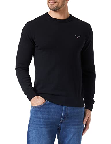 GANT Sweter męski, Czarny, M
