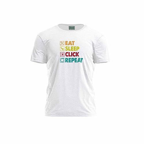 Green Fish, Męski T-shirt z cyfrowym nadrukiem,% 100 bawełna, biały, na co dzień, męski top, rozmiar: L, biały, L