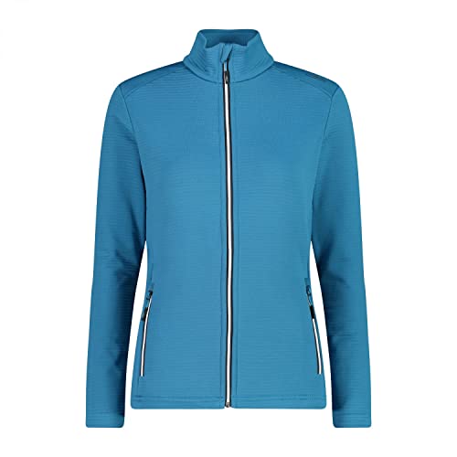 CMP Damska kurtka polarowa Stretch Performance z zamkiem błyskawicznym z logo On Shoulder, Lake, D34