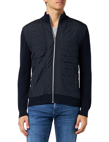 s.Oliver Sales GmbH & Co. KG/s.Oliver Męska kurtka z dzianiny z pikowaniem, niebieski, XL