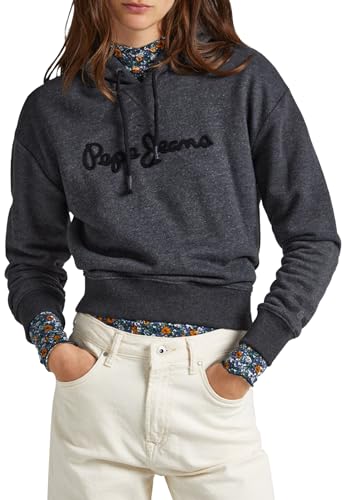 Pepe Jeans Damska bluza z kapturem Nanette, czarny (czarny), M