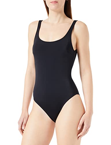 Koton Damski strój kąpielowy Basic U Neck Strappy Padded One Piece, czarny (999), 44