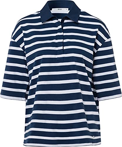 BRAX Damska koszula polo Clea, indygo, normalna