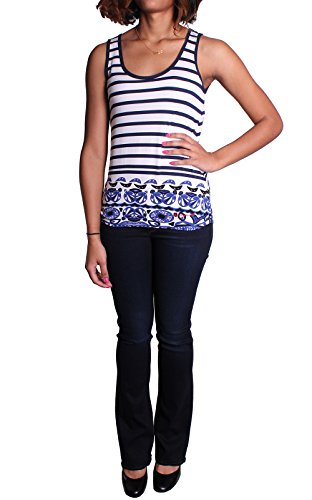 Desigual Damskie spodnie Elsa, Biały (Algodón), 42 PL