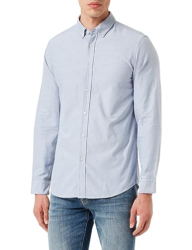 United Colors of Benetton Koszula męska, Jasnoniebieski 902, XL
