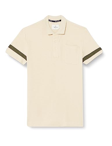 Pepe Jeans Męska koszulka polo Lampton, beżowa (kość słoniowa), XS, beżowy (kość słoniowa), XS