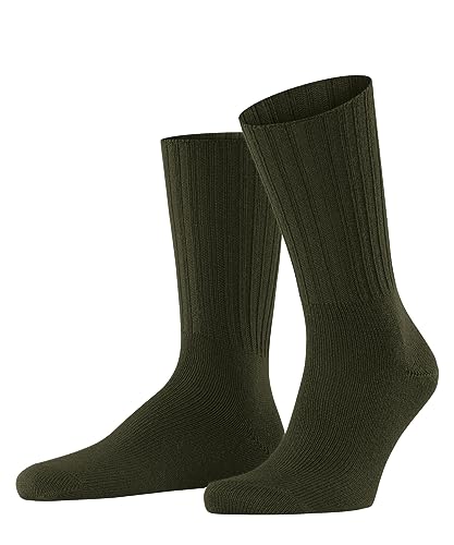FALKE Mężczyźni Nelson M SO Wełna Merynosa jednokolorowe 1 Para, Zielony (Artichoke 7436), 39-42