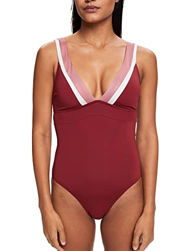 ESPRIT Bodywear damski kostium kąpielowy Tayrona Beach RCSpad, ciemnoczerwony, 34, ciemnoczerwony