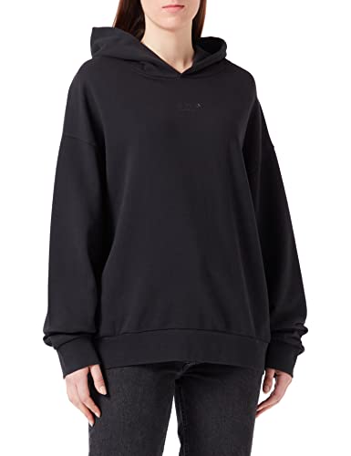 Replay Damska bluza z kapturem, 098 BLACK, S