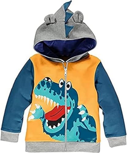 EULLA Chłopięce Chaquetas y Abrigos, 5#Dinosaurios en 3D, 5-6 lat, 5#Dinozaury i 3D, 5-6 lat
