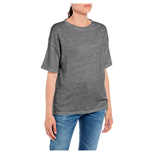 Replay T-shirt damski, 319 szary, XXS