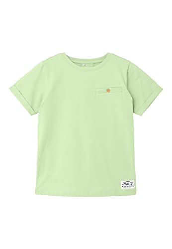 NAME IT Boy's NKMVINCENT SS TOP F NOOS T-Shirt, Lime Cream, 116, Krem limonkowy, 116