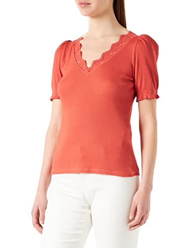 Naf Naf T-shirt damski, Brick, XS