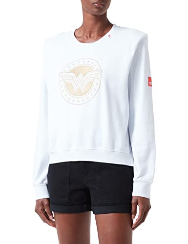 Replay Bluza damska, 001 biały, XXS