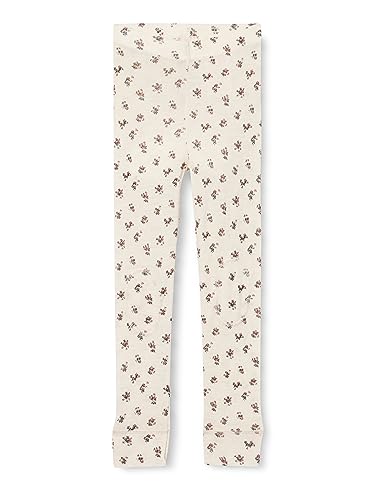 Bestseller A/S Dziewczęce NKFWANG Wool Rib AOP XXIII legginsy, Moonbeam, 146/152, Moonbeam, 146/152 cm