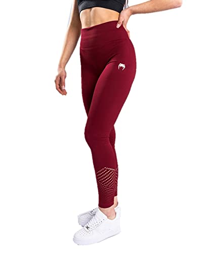 Venum Damskie legginsy sparingowe bezszwowe, burgund, M