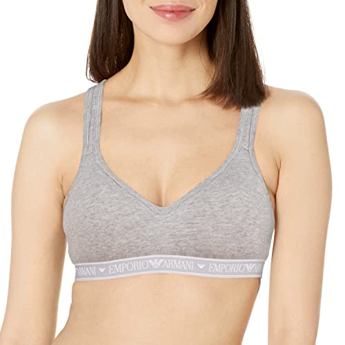 Emporio Armani Wyściełany biustonosz, jasnoszary melanżowy, XS