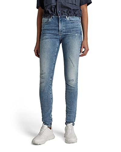 G-STAR RAW Dżinsy damskie 3301 skinny, Niebieski (Lt Indigo Aged Restored C051-d295), 26W / 30L