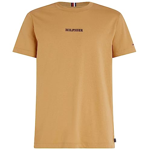 Tommy Hilfiger Koszulka męska Monotype Small Chest Placement S/S, khaki, XXL
